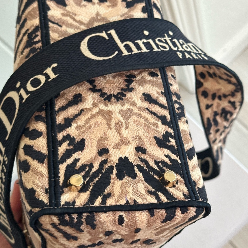 Christian Dior Bolso Lady D-Lite Lienzo Bordado Mediano - Picture 10 of 12
